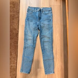 Madewell Light Wash 10” High Rise Skinny Jeans